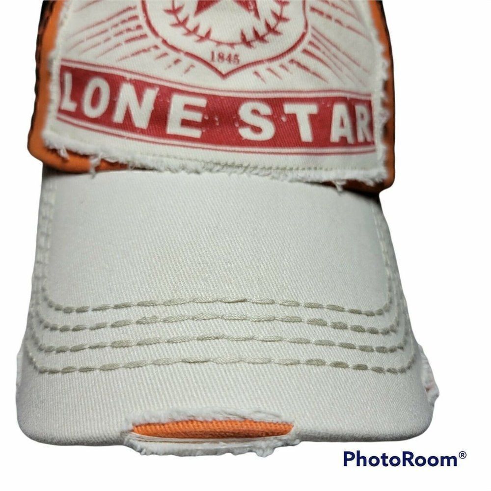 KBETHOS Lonestar Snapback Hat Distressed Baseball Cap Mesh Back Adjustable‎ - Picture 4 of 11